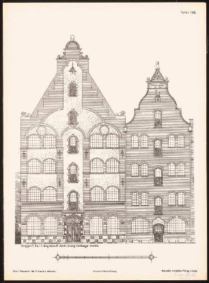 Neue Fassaden für Bremens Altstadt Ergebnis aus d. Wettbewerbe d. Vereins Lüder von Bentheim in Bremen, bearb. v. Richard Landé, Leipzig: Ansichten