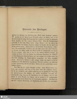 Vorrede der Verleger