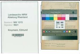Entnazifizierung Edmund Kroymann , geb. 17.02.1895 ()