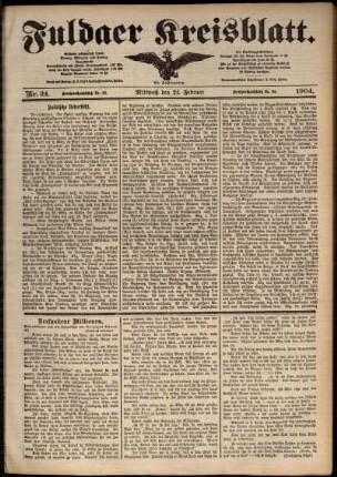 Ausgabe vom Montag, den 22. Februar 1904.