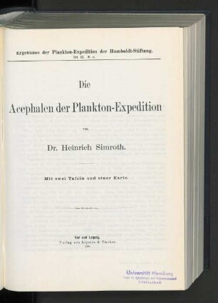 Bd 2,F,e: Die Acephalen der Plankton-Expedition