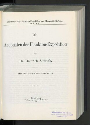 Bd 2,F,e: Die Acephalen der Plankton-Expedition