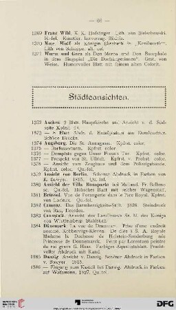 Städteansichten (Nr. 1372-1492)
