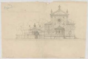Thiersch, August ; Nürnberg (Bayern); Kath. - Apostolische Kirche, Projekt - Ansicht