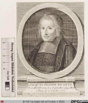 Bildnis Jacques-Joseph Duguet (Du Guet)