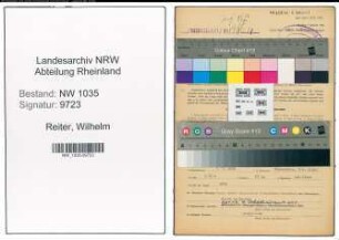 Entnazifizierung Wilhelm Reiter , geb. 07.07.1898 (Steiger)