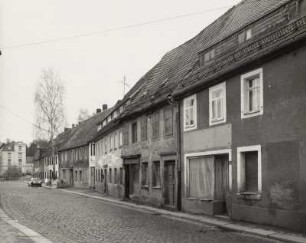 Mittweida, Wohnhäuser : Mittweida, Wohnhäuser, Burgstädter Straße 41/37, Straßenansicht