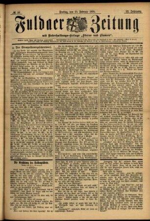 Ausgabe vom Freitag, den 15. Februar 1895.