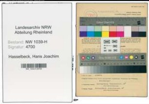 Entnazifizierung Hans Joachim Hasselbeck , geb. 27.07.1906 (Beamter)