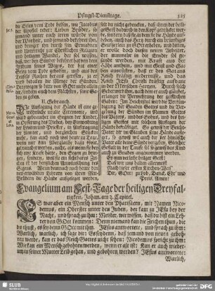 [Evangelium und Epistel am Fest-Tage der heiligen Dreyfaltigkeit]