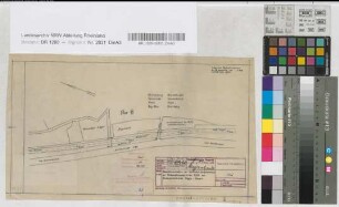 Geschlossenhalten der Schranken (Anrufschranke) am Feldwegübergang in km 70,175 der Bundesbahnstrecke Hagen-Siegen: Lageplan, M. 1:1.250 Stnr.: 51, Iwü, Bunr.: 68, Blnr.: 1