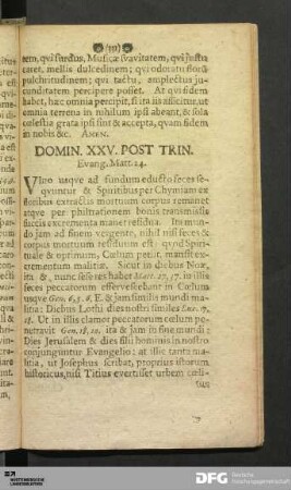Domin. XXV. Post Trin.