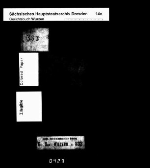 Verzichts- und Quittungsbuch, Bd. 1