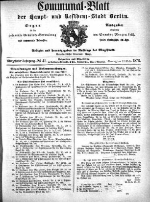 1873,41: No. 41, 12. Oktober 1873