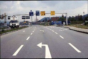 Zentraler Knoten: Zufahrt von Westen