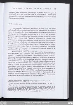 Civilisation-Barbarie