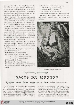 2: Blocs de marbre, [3] : rapport entre leurs mesures et leur valeur