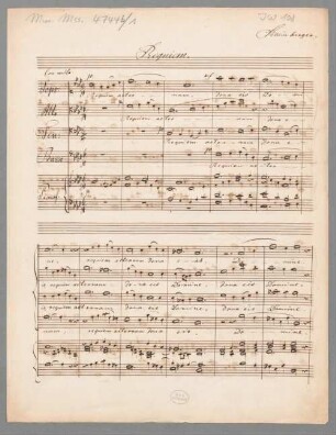 Requiem in f-moll JWV 108 - BSB Mus.ms. 4744 b-1 : 1. Satz