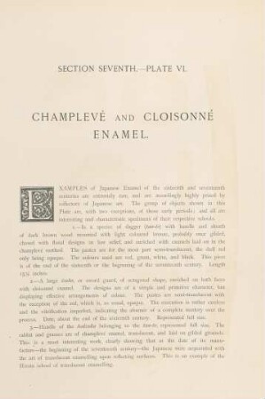 Plate VI. Champlevé and cloisonné enamel