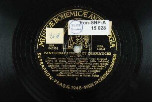 Cantilenae lyricae et dramaticae : saec. XIV.