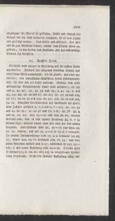 14. Aeußere Form.