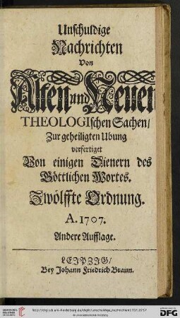Zwoelffte Ordnung