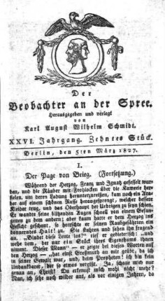 10. Stueck, 5. Maerz 1827