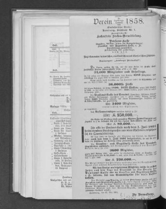Verein für Handlungs=Commis von 1858.