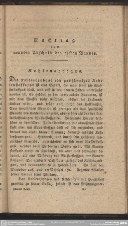 Nachtrag zum neunten Abschnitt des ersten Bandes