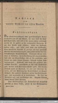 Nachtrag zum neunten Abschnitt des ersten Bandes
