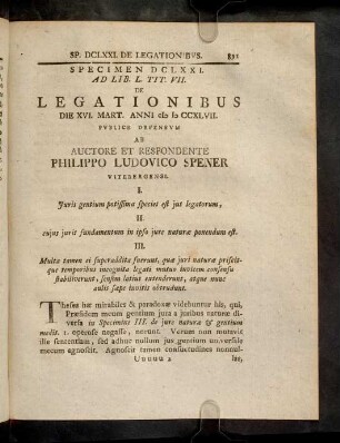 891-946, Ad Lib. L. Tit. VII. De Legationibus