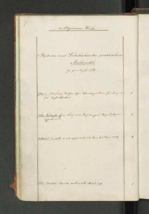 2. Systeme und Lehrbücher der praktischen Arithmetik.