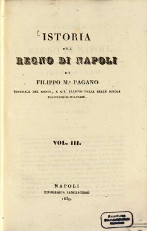 Istoria del regno di Napoli. 3