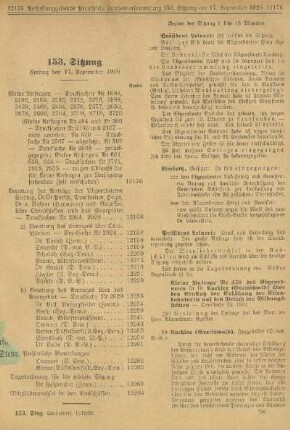 153. Sitzung. Freitag den 17. September 1920