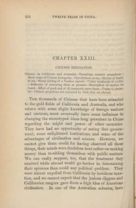 Chapter XXIII. Chinese emigration