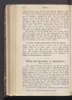 Mission und Kolonisation in Südwestafrika