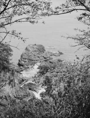 Küste bei Atami (Shizuoka) : Blick auf Felsen im Meer
