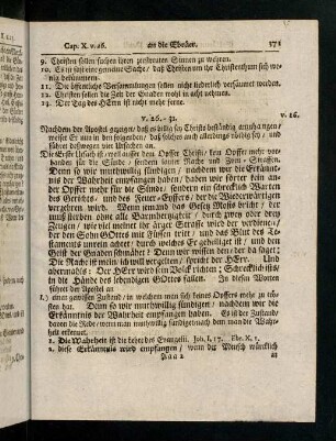 371-377, V. 26 - 31; Lehren und Gebrauch