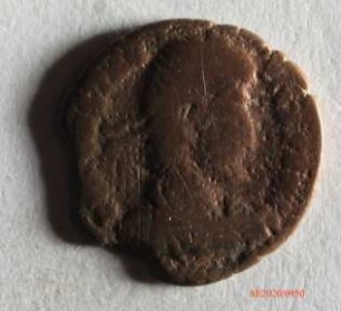 Römische Münze, Nominal Centenionalis, Prägeherr Constantius II., Prägeort Siscia, Original