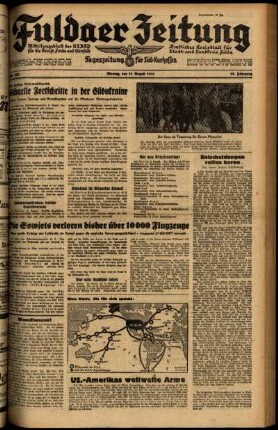 Ausgabe vom Montag, den 11. August 1941.