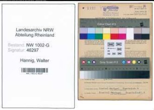 Entnazifizierung Walter Hannig, geb. 30.12.1909 (Schneider)