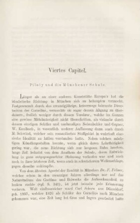 Viertes Capitel. Piloty und die Münchener Schule.