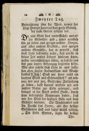 Zweyter Tag.