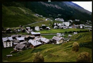 Vals: Vals und Thermalbad, Hotel, vom Hang