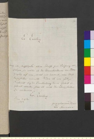 Brief von Naumann, Carl Friedrich an Goethe, Johann Wolfgang von