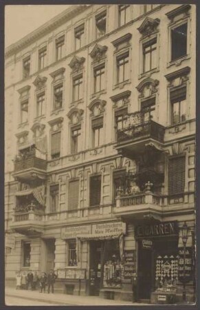 Ansichtskarte Buchbinderei und Buchdruckerei, Friesenstraße 8