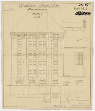 Kopfbau [Ansicht von Süden]