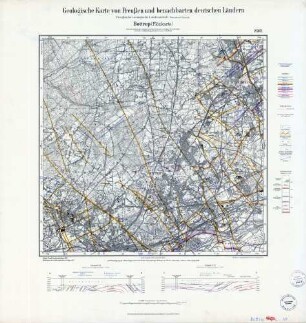 2502 [4407] Bottrop Flözkarte, Geologische Karte von Preußen und benachbarten deutschen Ländern