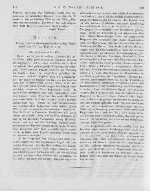 Engel, J.: Entwurf einer pathologisch-anatomischen Propädeutik. Wien: Kaulfuss 1845 (Beschluss von Nr. 157)