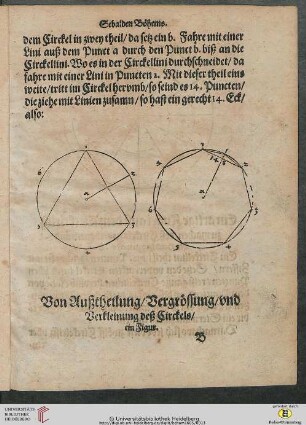 Von Außtheilung/Vergroesserung/und Verkleinerung des Zirckels/ein Figur
